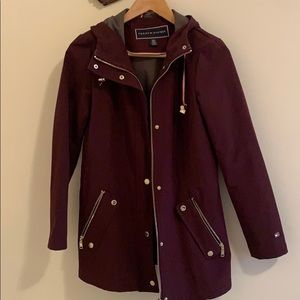 Tommy Hilfiger XS eggplant raincoat